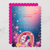 Invitation princess party kaart (Voorkant / Achterkant)