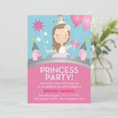 Invitation Princess Party -Rose (Debout devant)