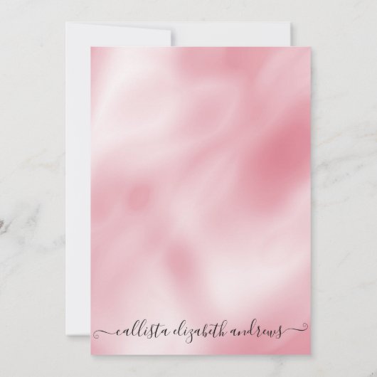 Invitation Princess Pink Silver Parties scintillant Confetti (Dos)