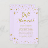 Invitation Princess Royal Birthday Gift Request Card (Devant / Derrière)