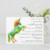 Invitation Princess Royal Gold Parties scintillant Anniversai (Debout devant)