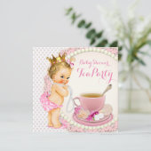 Invitation Princess Tea Party (Debout devant)