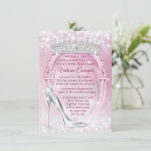 Invitation Princess Tiara Chaussure en verre Cendrillon Quinc (Debout devant)