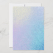 Invitation Princess Unicorn Castle 00e fête d'anniversaire (Dos)