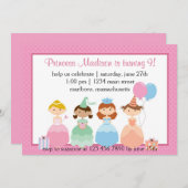 Invitation Princesse (Devant / Derrière)