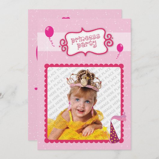 Invitation Princesse (Devant / Derrière)