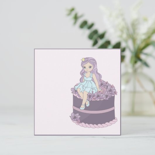 Invitation Princesse (Debout devant)