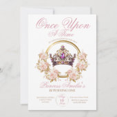 Invitation Princesse 1er anniversaire (Devant)