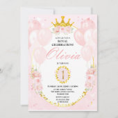 Invitation Princesse 1er anniversaire (Devant)
