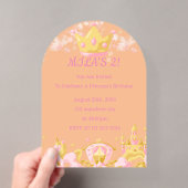 INVITATION PRINCESSE ANNIVERSAIRE COULEUR PÊCHE (In situ (ordinateur de poche))