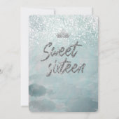 Invitation Princesse Aquarelle hiver merveilleux doux 16 (Dos)