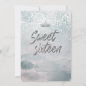 Invitation Princesse Aquarelle hiver merveilleux doux 16 (Dos)