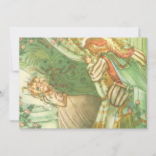 Invitation Princesse Aurore, Conte de fées vintage