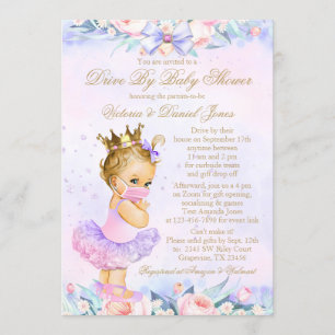 Invitation Princesse Avec Lecteur De Masque Par Baby shower