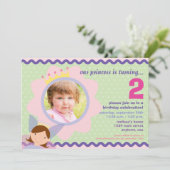 Invitation Princesse avec l'invitation fait sur commande de (Debout devant)
