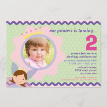 Princesse avec l'invitation fait sur commande de