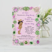 Invitation Princesse Baby shower Invitation, Petite Princesse (Debout devant)
