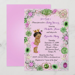 Invitation Princesse Baby shower Invitation, Petite Princesse