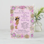 Invitation Princesse Baby shower Invitation, Petite Princesse (Debout devant)