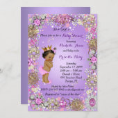 Invitation Princesse Baby shower Invitation, Petite Princesse (Devant / Derrière)