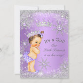 Invitation Princesse Baby shower Lavender Wonderland (Devant)