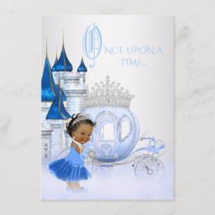 Invitation Princesse Birthday de Cendrillon d'Afro-américain
