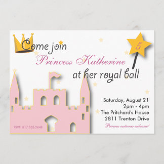 Invitation Princesse Castle