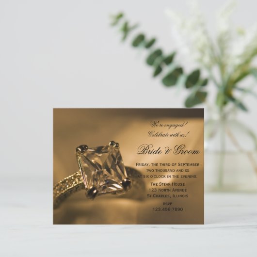 Invitation Princesse Coupe Diamond Ring (Debout devant)