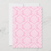 Invitation Princesse Couronne d'or rose (Dos)