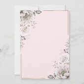 Invitation Princesse Crown Floral 30e fête d'anniversaire (Dos)