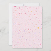 Invitation Princesse Crown Pastel Pink Fairytale 5e anniversa (Dos)