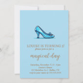 Invitation Princesse Crystal Chaussures (Devant)