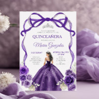 Princesse de Bow pourpre foncé Couronne d'argent Q