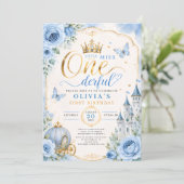 Invitation Princesse de conte de fées 1er anniversaire (Debout devant)