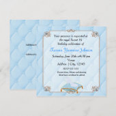 Invitation Princesse de conte de fées élégant mariage fête (Devant / Derrière)