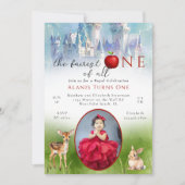 Invitation Princesse de Conte de Fées La Plus Belle 1er Anniv (Devant)