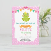 Invitation princesse de grenouille (Debout devant)