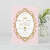 Invitation Princesse de la Couronne 4e anniversaire Royal Pin (Debout devant)