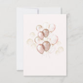 Invitation Princesse de la Couronne rose étincelante Premier  (Dos)