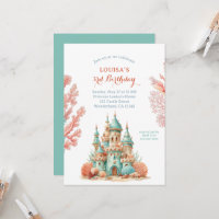 Princesse de la Mer Château de Sable Anniversaire 