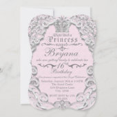 Invitation Princesse de Livre de Contes Vintage de (Dos)