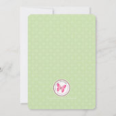 Invitation Princesse des Fées de Woodland (Dos)