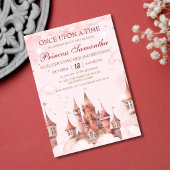 Invitation Princesse deuxième anniversaire conte de fées magi