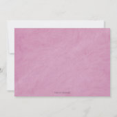 Invitation Princesse d'or rose Quinceañera (Dos)