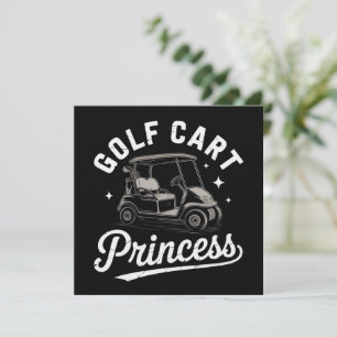 Invitation Princesse drôle de chariot de golf Dames de golf s