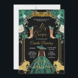 Invitation Princesse Emerald Green & Gold Charra Mis Quince<br><div class="desc">Princesse Emerald Green & Gold Charra Mis Quince InvitationMis Quince Anos,  15e anniversaire, </div>