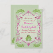 Invitation Princesse et la Grenouille (Devant / Derrière)
