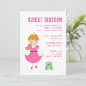 Invitation Princesse Et La Grenouille (Debout devant)