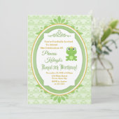 Invitation Princesse et l'invitation d'anniversaire de (Debout devant)