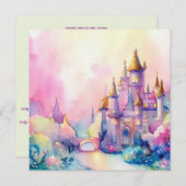 Invitation Princesse Fairy Tale : Fairy Sparkles, Un Baby sho (Devant / Derrière)